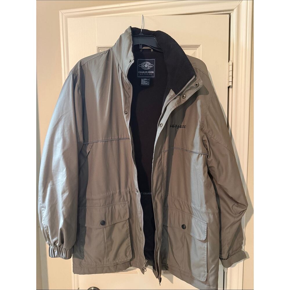 Charles River Apparel Men’s Khaki Jacket with Black Lining - NetJets